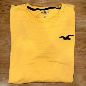 Hollister Men’s Yellow Long Sleeve Shirt